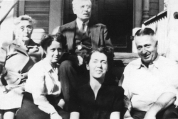 Cora & Merton Angell, Iola, Virginia and Paul circa April 1946.