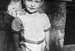 Tom, in the back yard of the Dorchester house, circa 1943