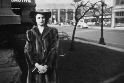 Georgia at Indiana street house.  Circa 1938