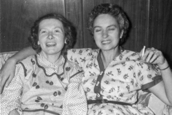 Gwen and Georgia at the Woodlawn house. circa 1955