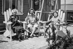 Grandma Angell, Georgia and Iola at Iola's house in Berkley Ca. circa 1954.