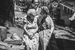 Adele, Grandma Knaggs and Gwen Angell, circa 1960.