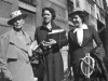 Grandma Cora Angell, Aunt Virginia Angell Thelin with Adele ready to leave for Lawrence College in Appleton, Wisconsin 1939 or 1940