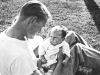Bill Hale probably holding his son Micheal. Circa 1948.