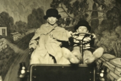Charles and Tom at Museum of Science and Industry, circa 1948.