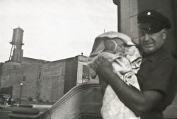 Paul Sr. in yachting cap with Paul Jr. 2626 S. Michigan Ave., Chicago 1939
