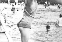 Joanne at the beach in Lake Geneva 1939
